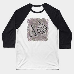 Ace of Spade Skribbles 3 Baseball T-Shirt